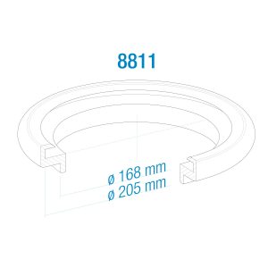 Junta de goma 8811 para tapa de cubo de leche